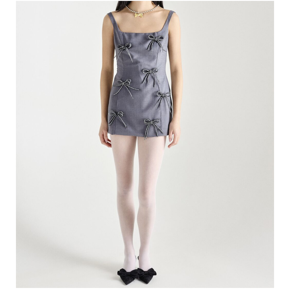 MILKWHITE Mini Bow Dress Γυναικείο Φόρεμα Μίνι - 2
