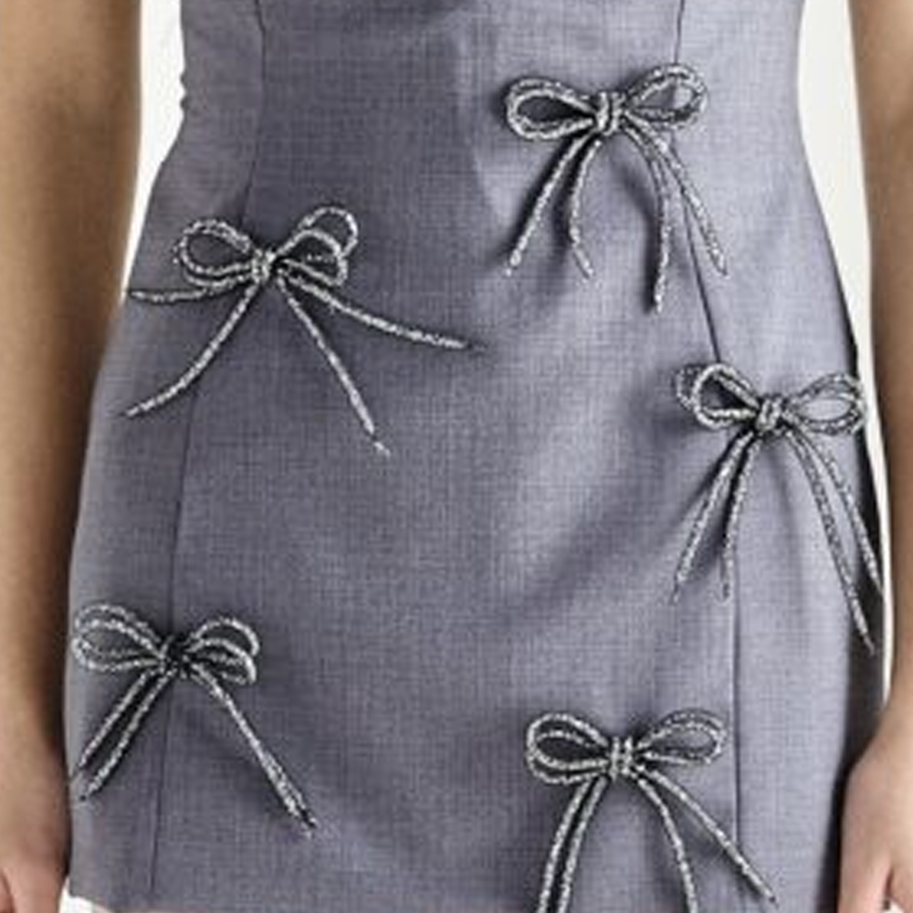 MILKWHITE Mini Bow Dress Γυναικείο Φόρεμα Μίνι - 3