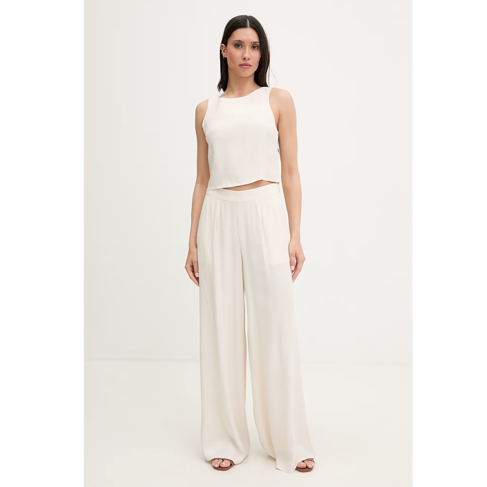 GUESS Zoe Leaf Knot Crop Top Γυναικεία Crop Μπλούζα - 5
