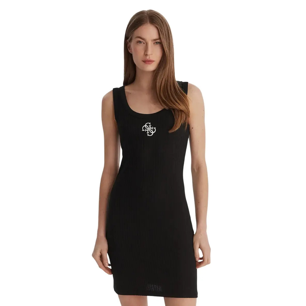 GUESS Niki Short Dress Γυναικείο Φόρεμα Μίνι - Μαύρο