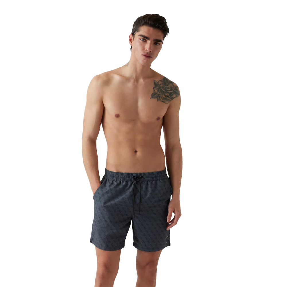 GUESS Swimtrunk Medium Ανδρικό Μαγιό - Μαύρο