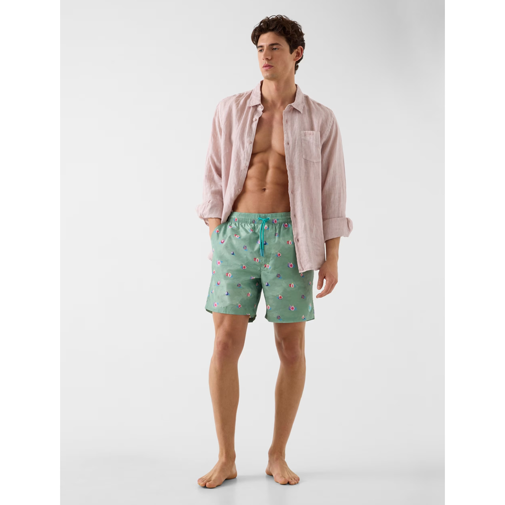 GUESS Swimtrunk Micro Print Ανδρικό Μαγιό - 3