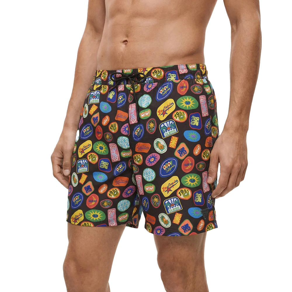 GUESS Swimtrunk IllustartionPrint Ανδρικό Μαγιό - Multi