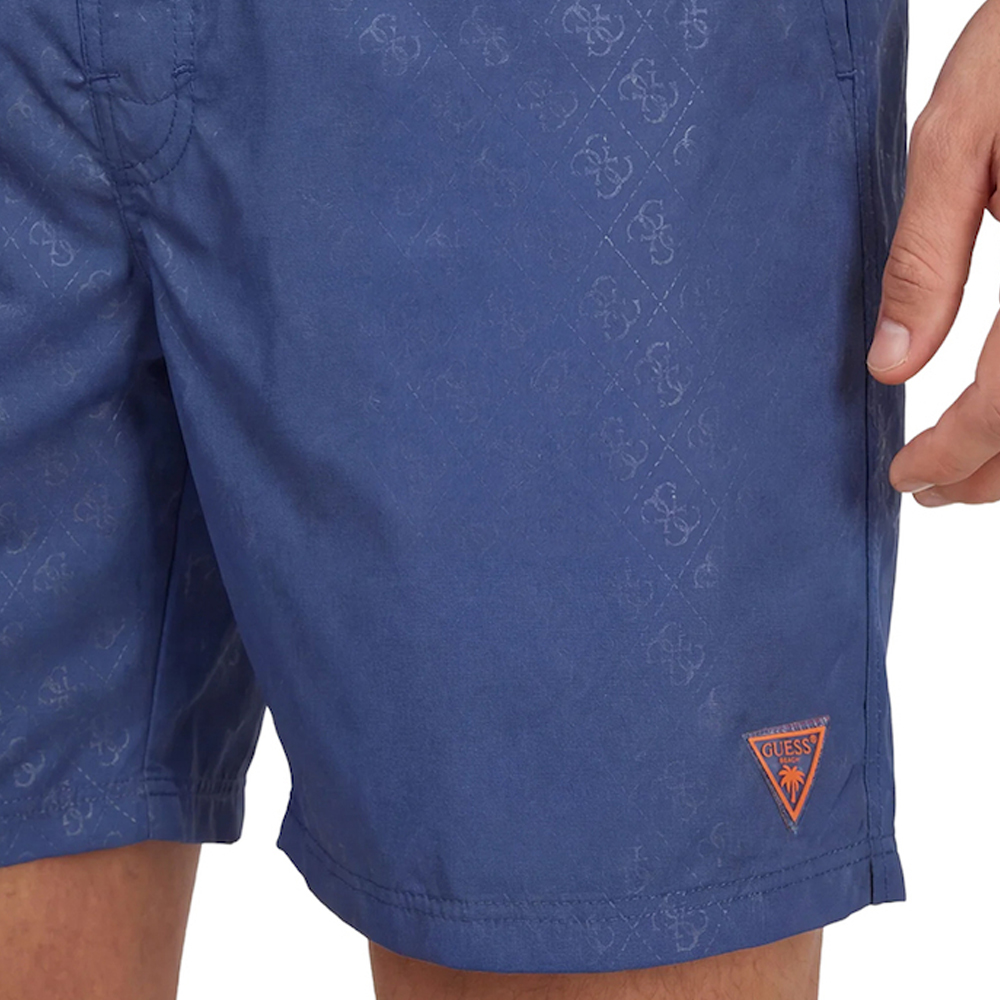 GUESS Swimtrunk New 4G Logo Ανδρικό Μαγιό - 3