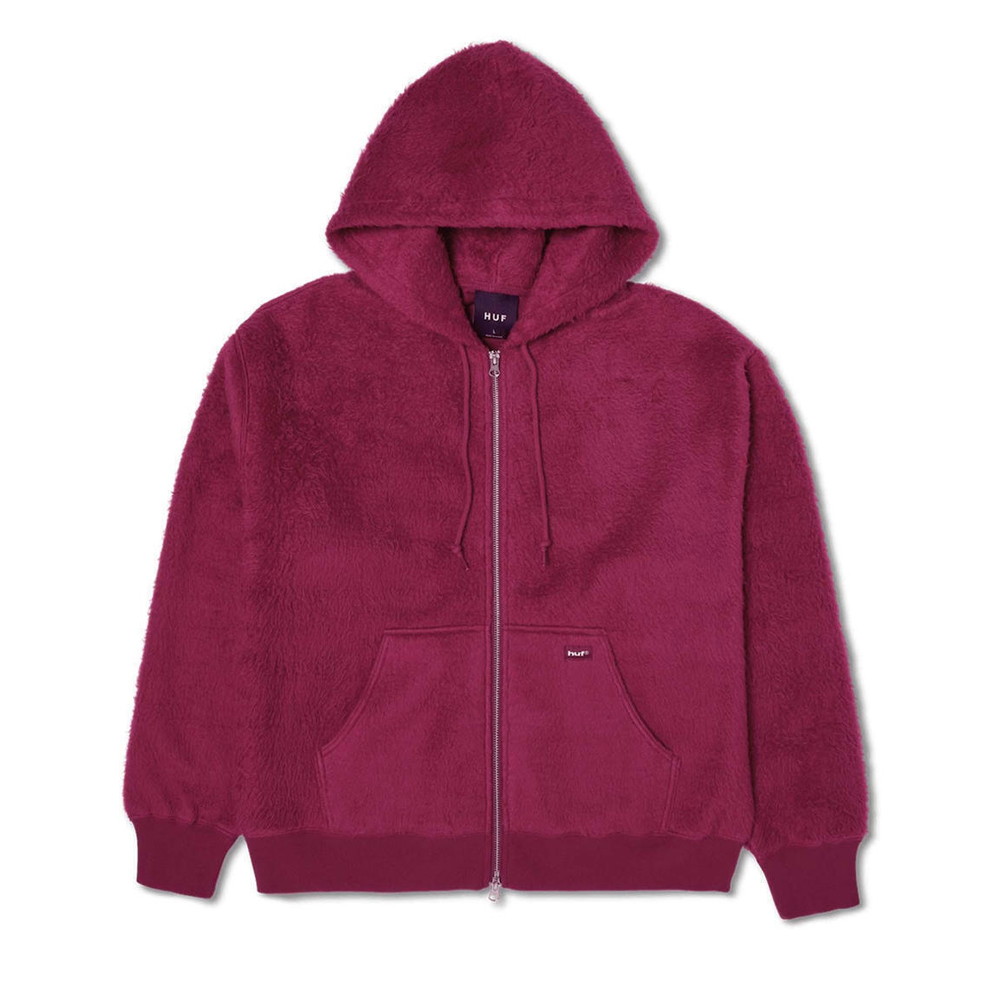 HUF Corso Heavyweight Full- Zip Hoodie Unisex Ζακέτα με κουκούλα - Κόκκινο
