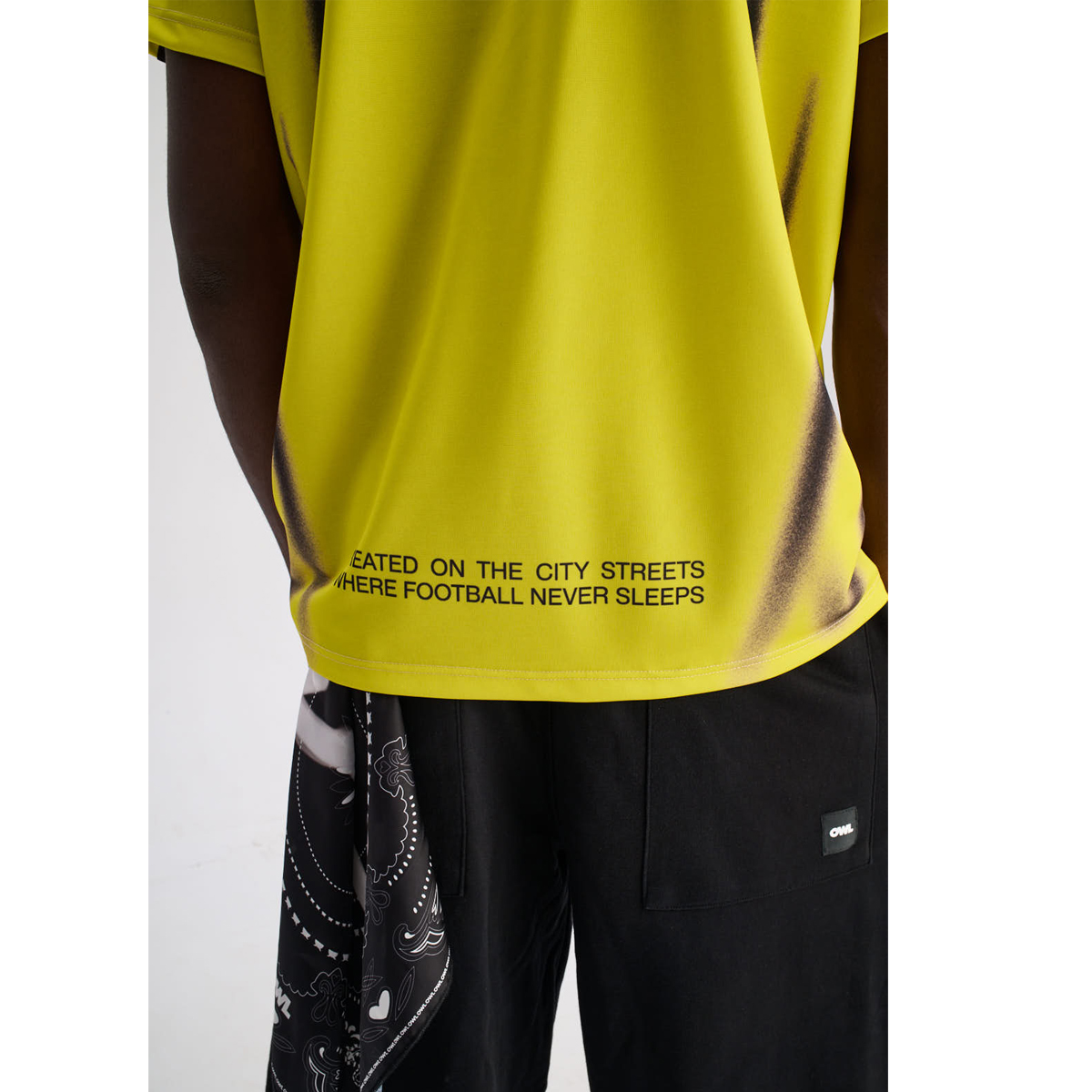 OWL  Soccer Tee Spray Yellow Owl FC Unisex Αθλητική Μπλούζα - 4