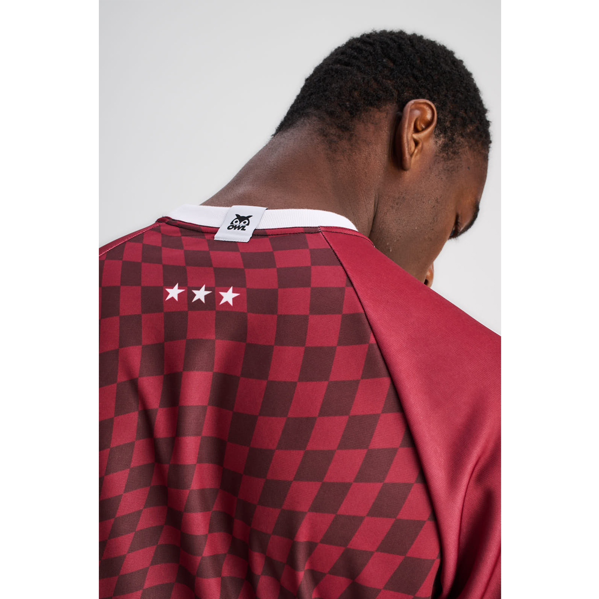 OWL Soccer Tee Cherry 2310 Unisex Αθλητική Μπλούζα - 2