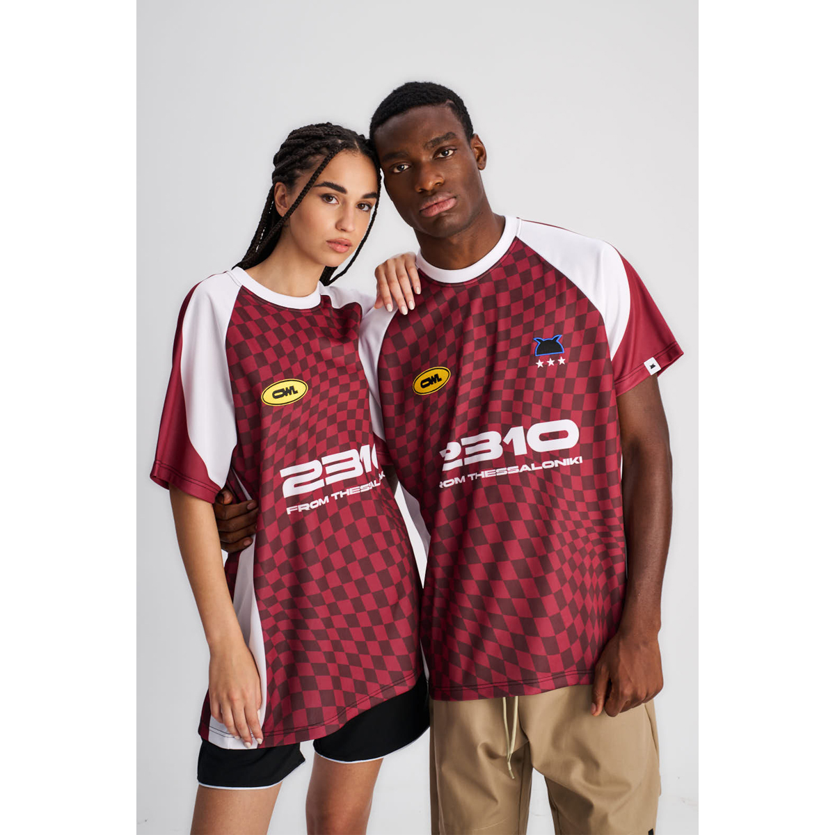 OWL Soccer Tee Cherry 2310 Unisex Αθλητική Μπλούζα - 3