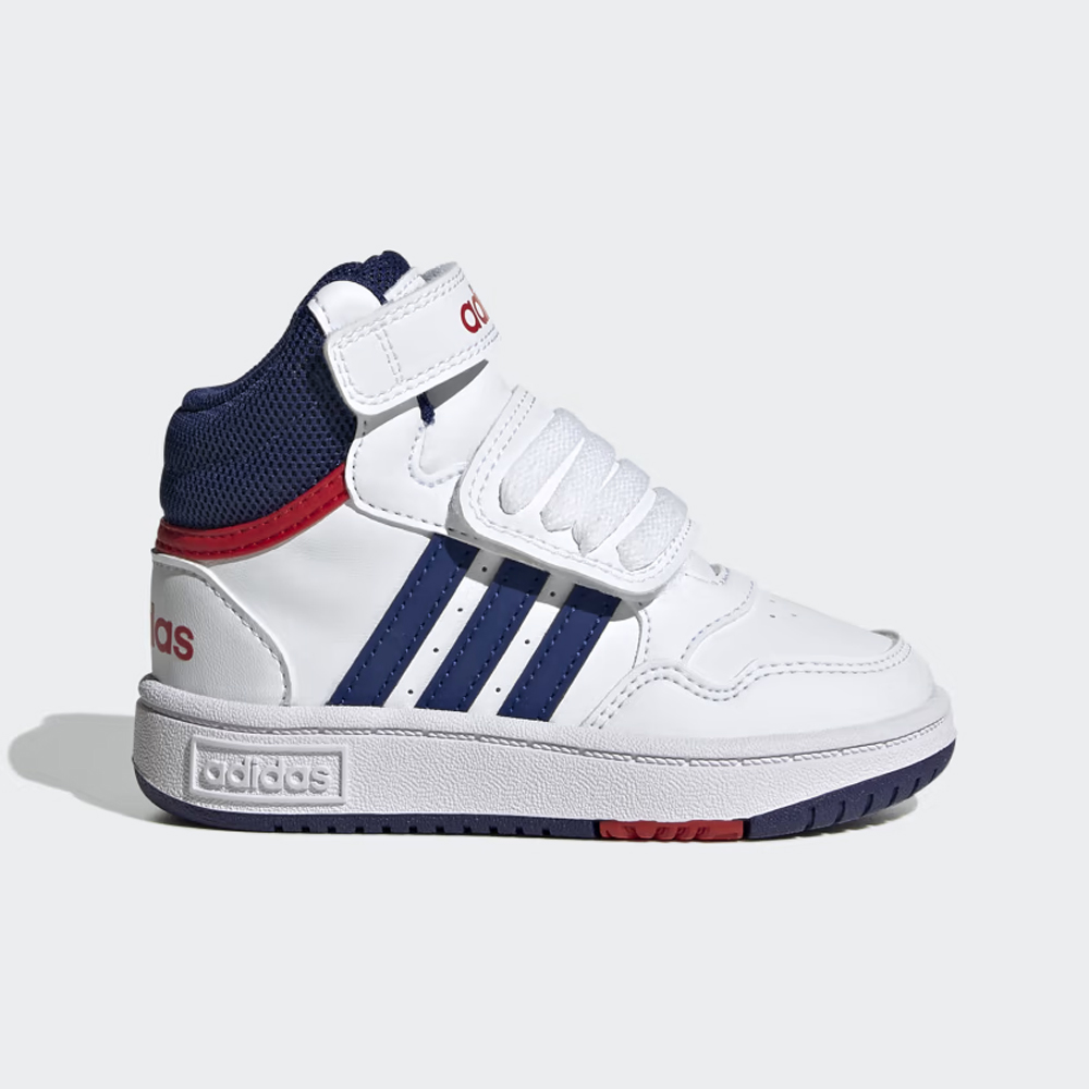 ADIDAS Hoops Mid Shoes Βρεφικά/Παιδικά Sneakers - Λευκό-μπλε