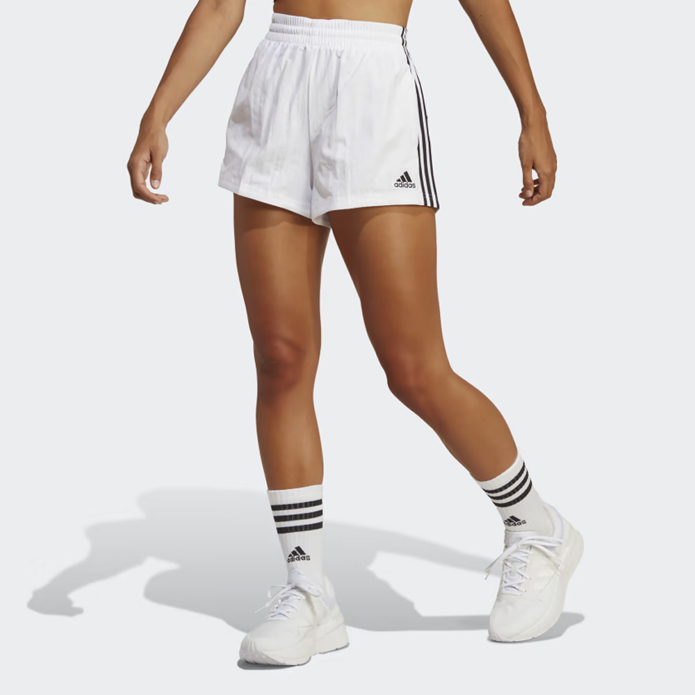 ADIDAS Essentials 3-Stripes Woven Shorts Γυναικείο Σορτς - Λευκό