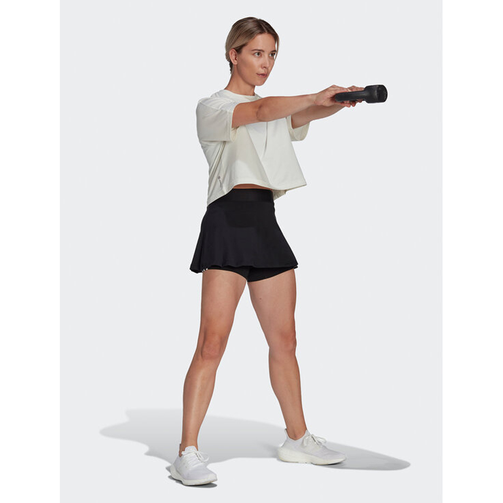 ADIDAS Train Essentials 3-Stripes Aeroready Skirt Γυναικεία Αθλητική Φούστα/Σορτς - 3