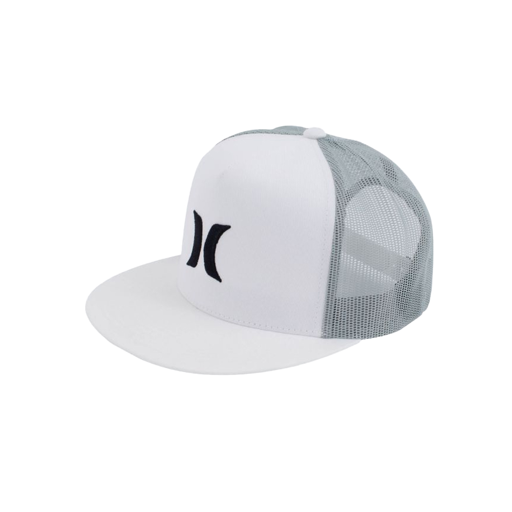 Hurley Icon Solid Flat Trucker Unisex Καπέλο - Λευκό