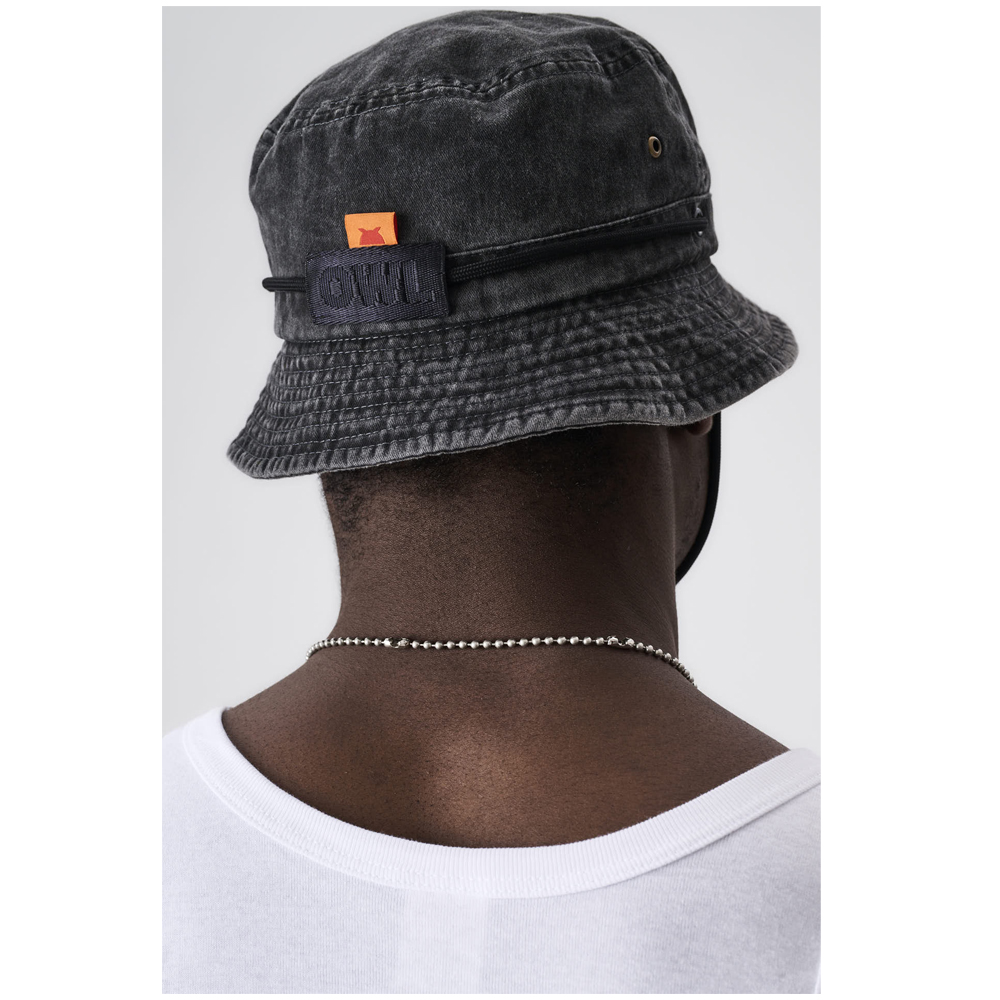 OWL Bucket Black Stonewashed Unisex Καπέλο - 2