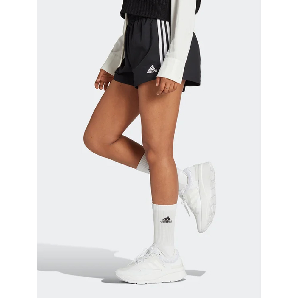 ADIDAS Essentials 3-Stripes Woven Shorts Αθλητικό Γυναικείο Σορτς - Μαύρο