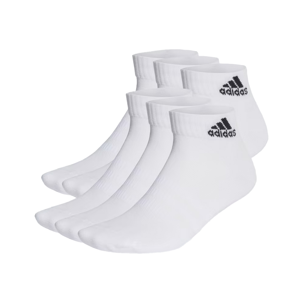 ADIDAS Cushioned Sportswear Ankle Socks 6Pack Unisex Κάλτσες Αστραγάλου  - Λευκό