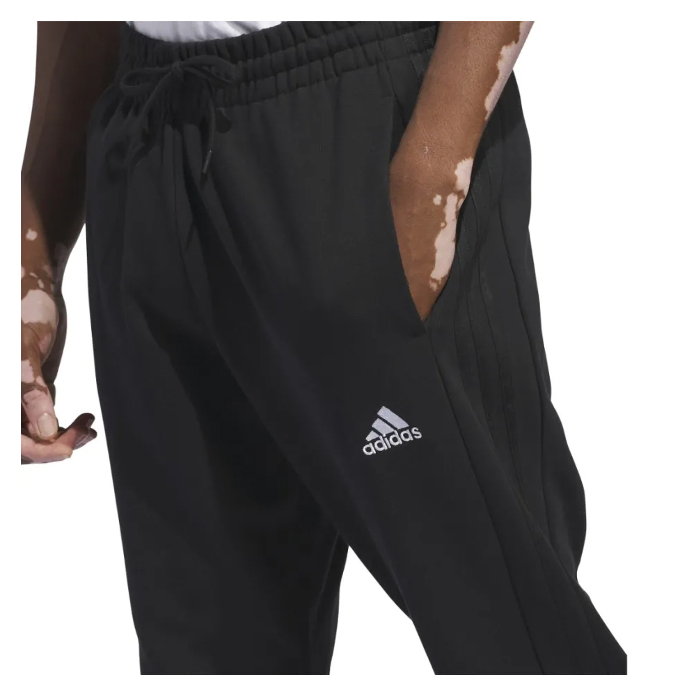 ADIDAS Sportswear Essentials French Terry Tapered Cuff 3-Stripes Ανδρικό Παντελόνι Φόρμας - 4