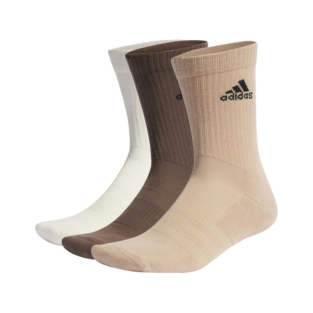 ADIDAS Cushioned Crew Socks 3 pairs Κάλτσες 3 ζεύγη - Μπεζ