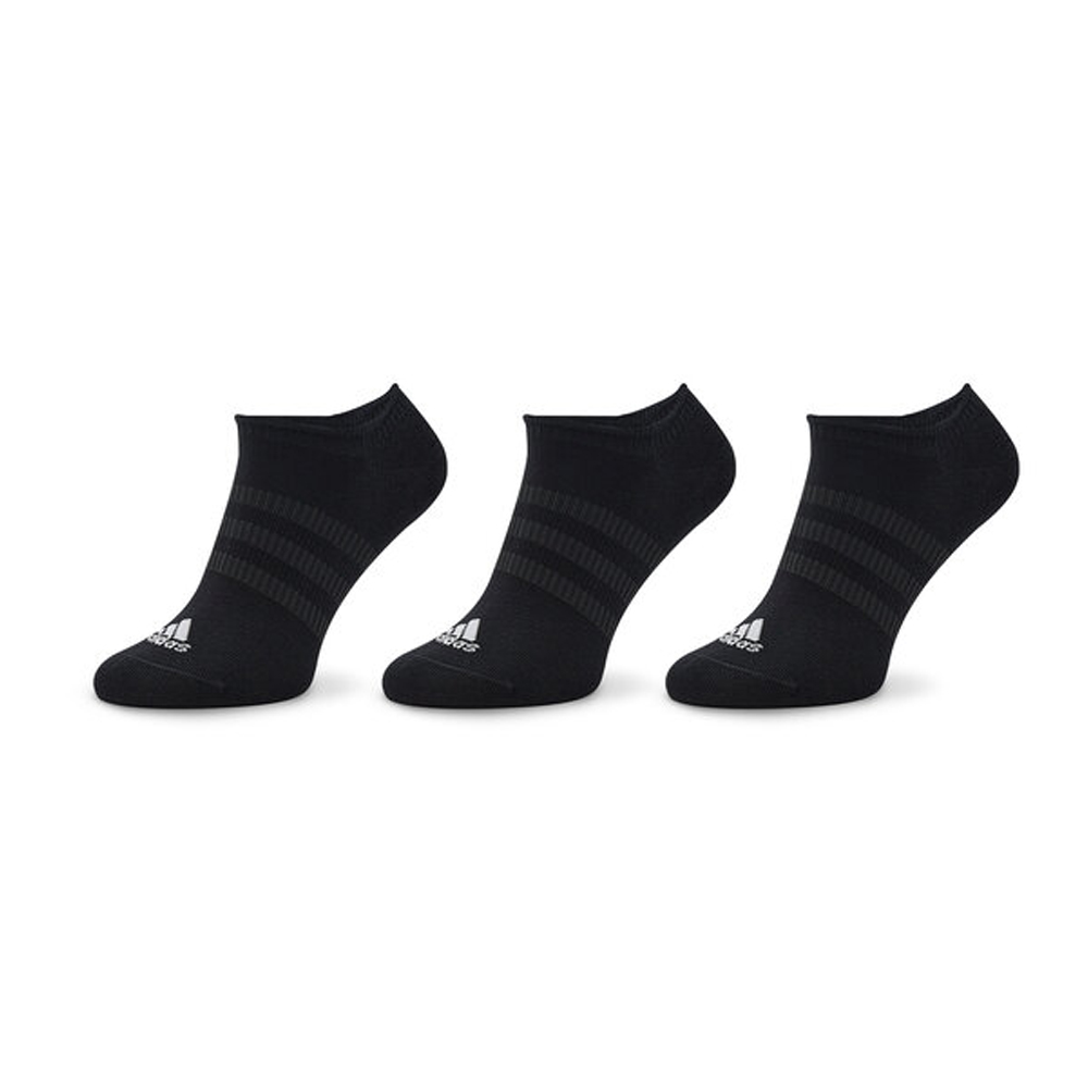 ADIDAS Thin and Light No-Show Socks 3 pairs Unisex Κάλτσες 3 ζεύγη - Μαύρο