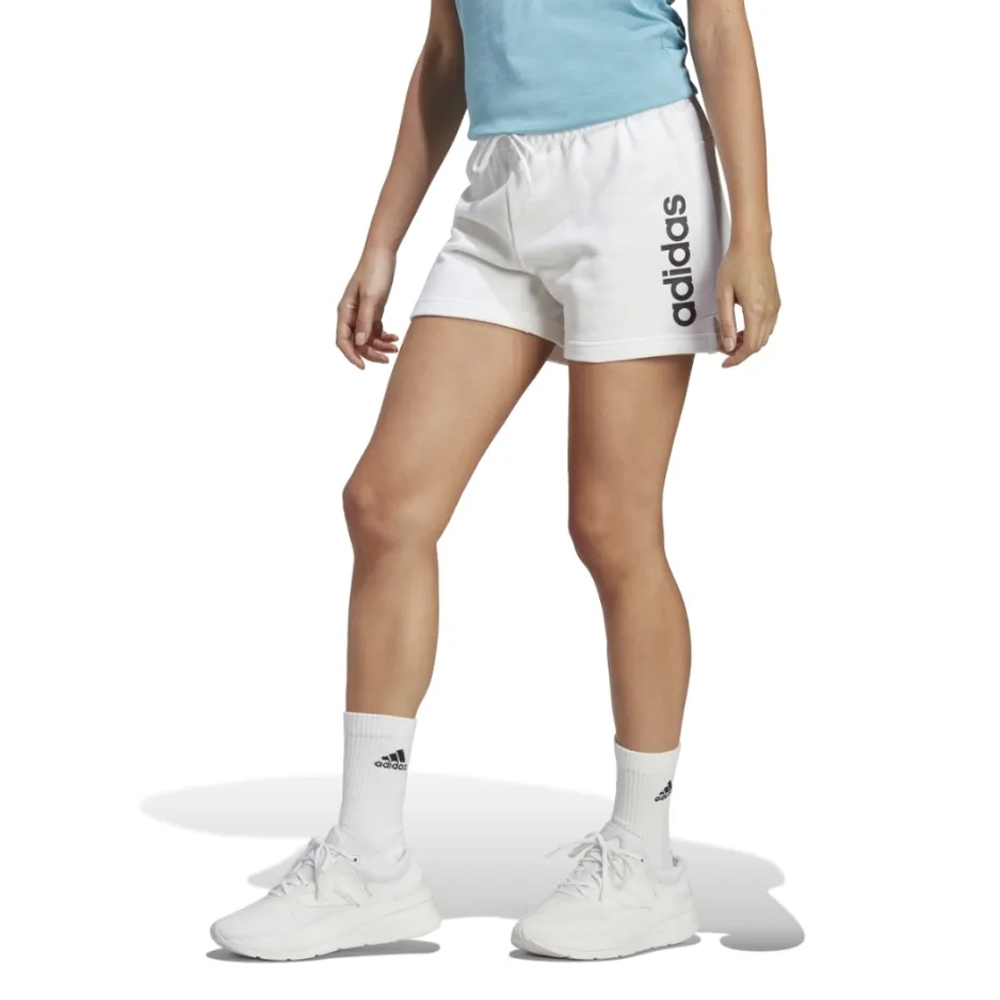 ADIDAS Sportswear Essentials Linear French Terry Γυναικείο Σορτς - Λευκό