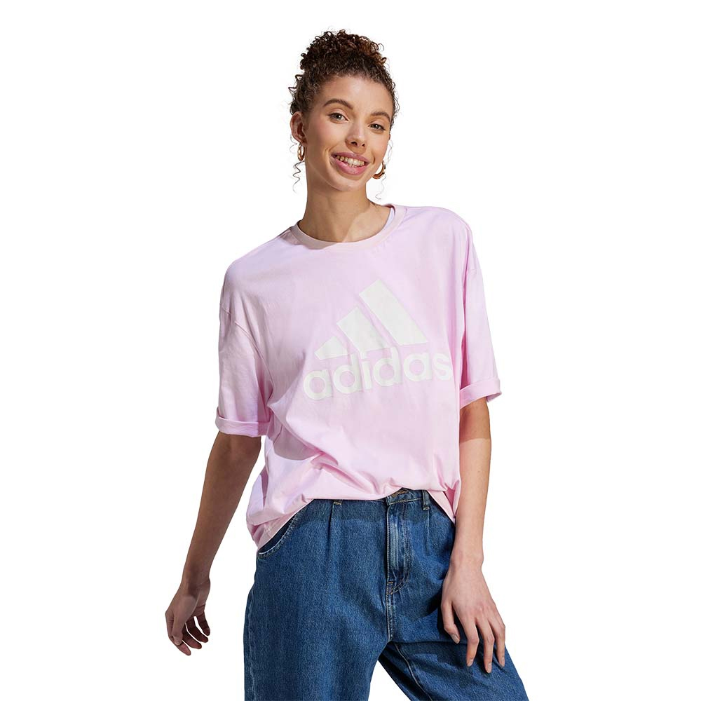 ADIDADS Sportwear Essentials Big Logo Boyfriend Tee Γυναικείο T-Shirt - Ροζ
