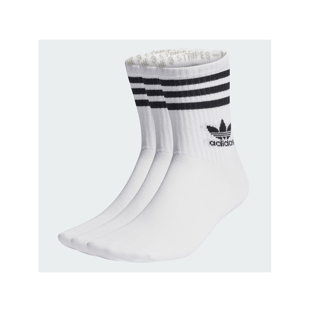 ADIDAS ORIGINALS Mid Cut Crew Socks Unisex Κάλτσες 3 Ζεύγη  - 3