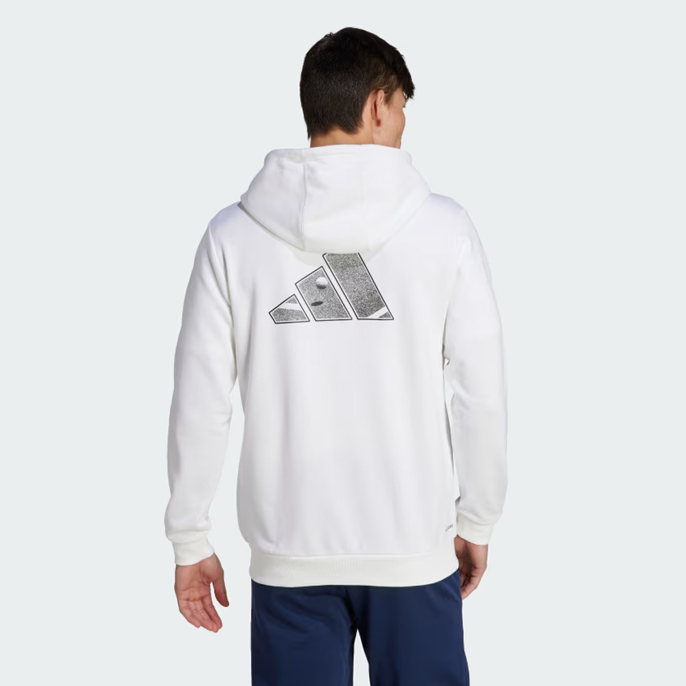 ADIDAS Club Teamwear Full Zip Tennis Hoodie Ανδρική Ζακέτα - 2