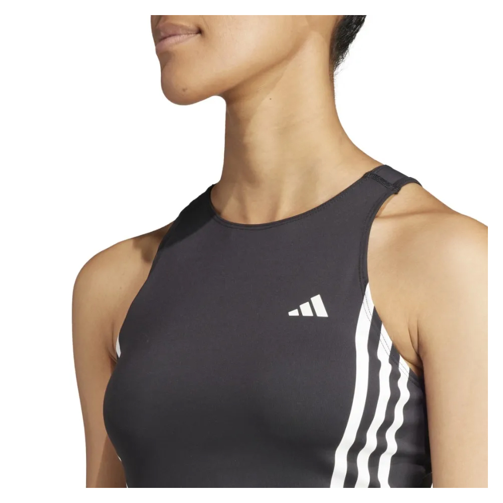 ADIDAS Own The Run 3-Stripes Γυναικείο Αμάνικο Μπλουζάκι - 3