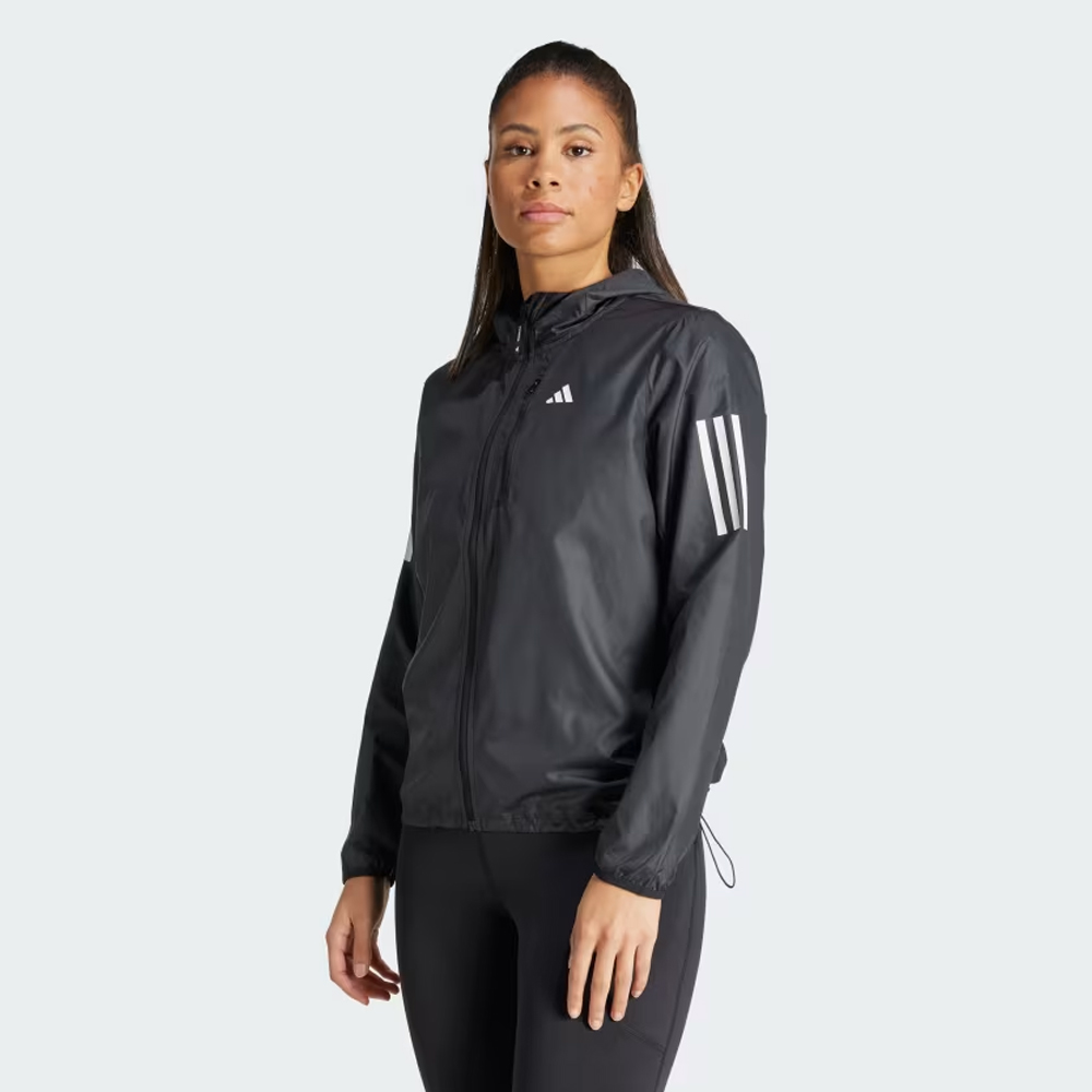 ADIDAS Own The Run Jacket Γυναικείο Αντιανεμικό Μπουφάν - Μαύρο