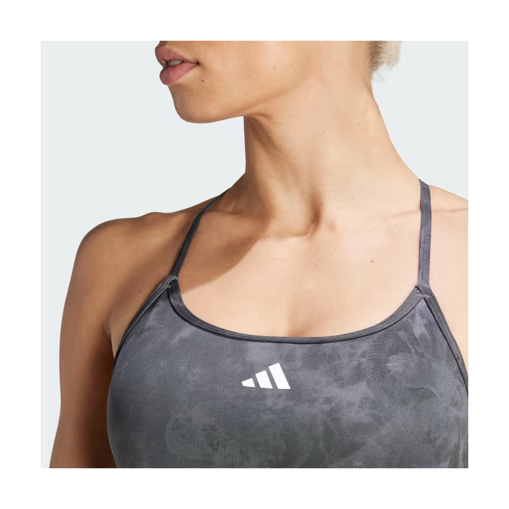 ADIDAS Aeroreact Training Essentials Light Support Tie-Dye Flower Print Bra Γυναικείο Μπουστάκι - 4