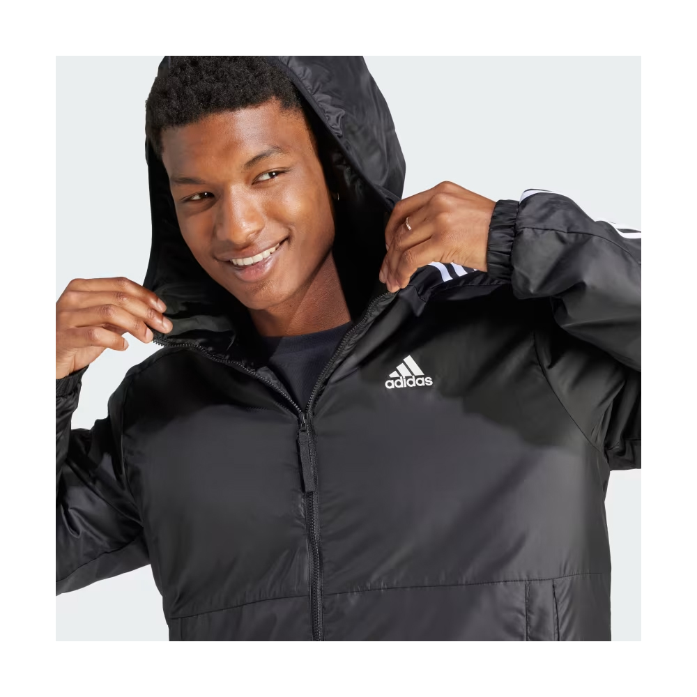 ADIDAS Essentials 3-Stripes Insulated Hooded Jacket Ανδρικό Μπουφάν - 4