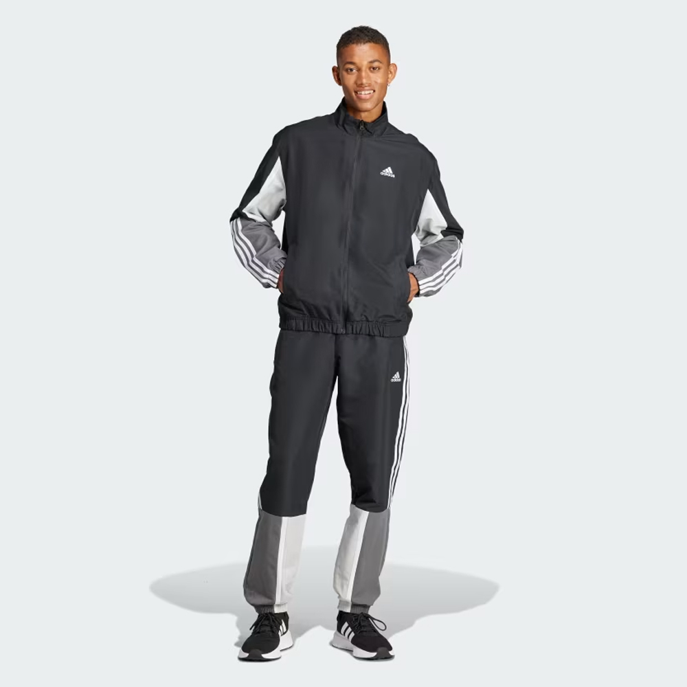 ADIDAS Sportswear Colorblock 3-Stripes TrackSuit Ανδρικό Σετ Φόρμας - Μαύρο