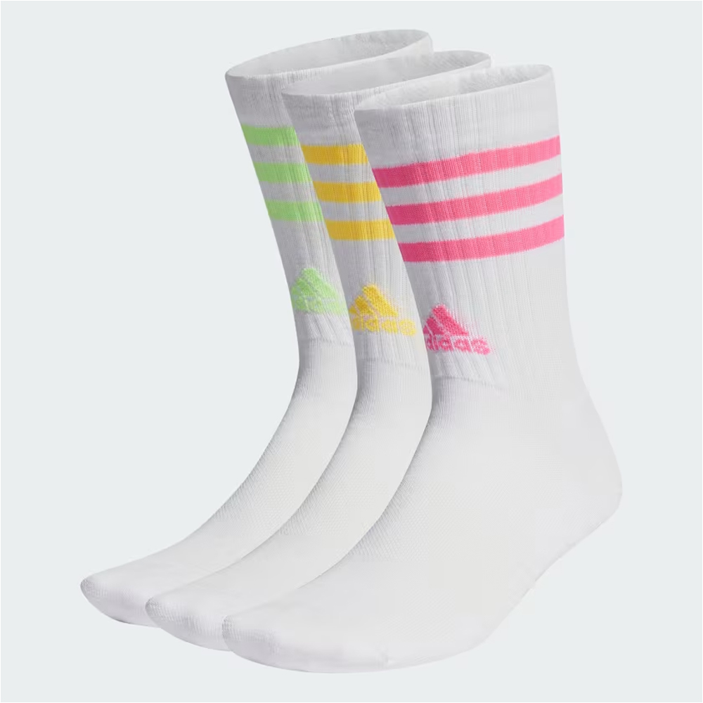 ADIDAS 3-Stripes Cushioned Crew Socks 3 pairs Γυναικείες Κάλτσες 3 ζεύγη - 1