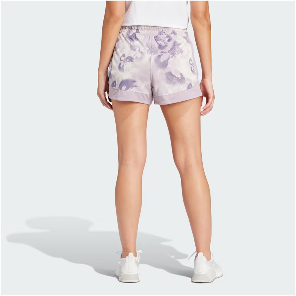 ADIDAS Pacer Essentials Aop Flower Tie-Dye Knit Shorts Γυναικείο Σορτς - 2
