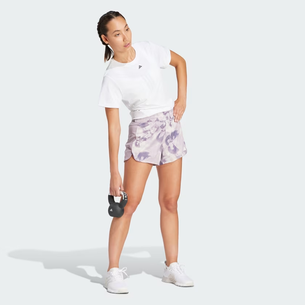 ADIDAS Pacer Essentials Aop Flower Tie-Dye Knit Shorts Γυναικείο Σορτς - 3