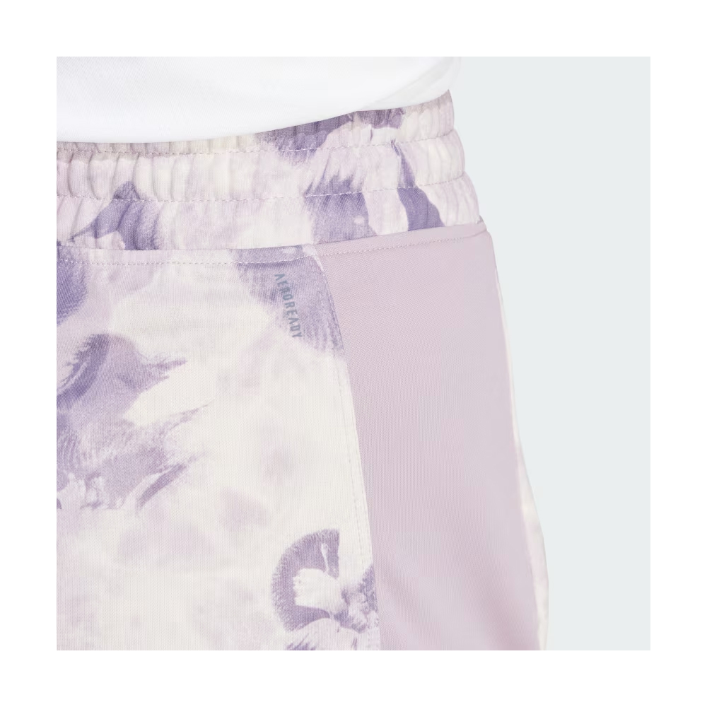 ADIDAS Pacer Essentials Aop Flower Tie-Dye Knit Shorts Γυναικείο Σορτς - 5