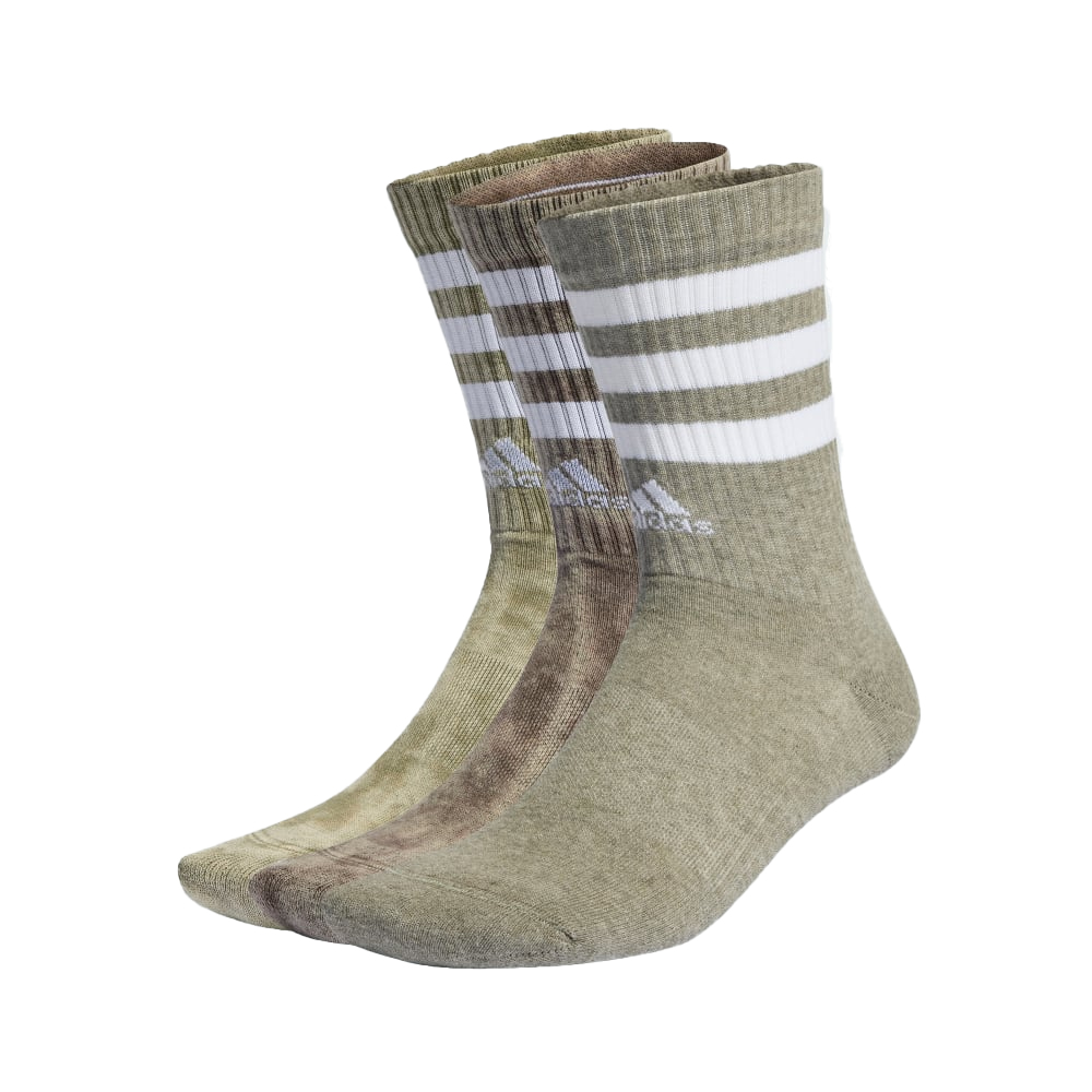 ADIDAS 3-Stripes Stonewash Crew Socks 3 pairs Unisex Κάλτσες 3 ζεύγη - Multi
