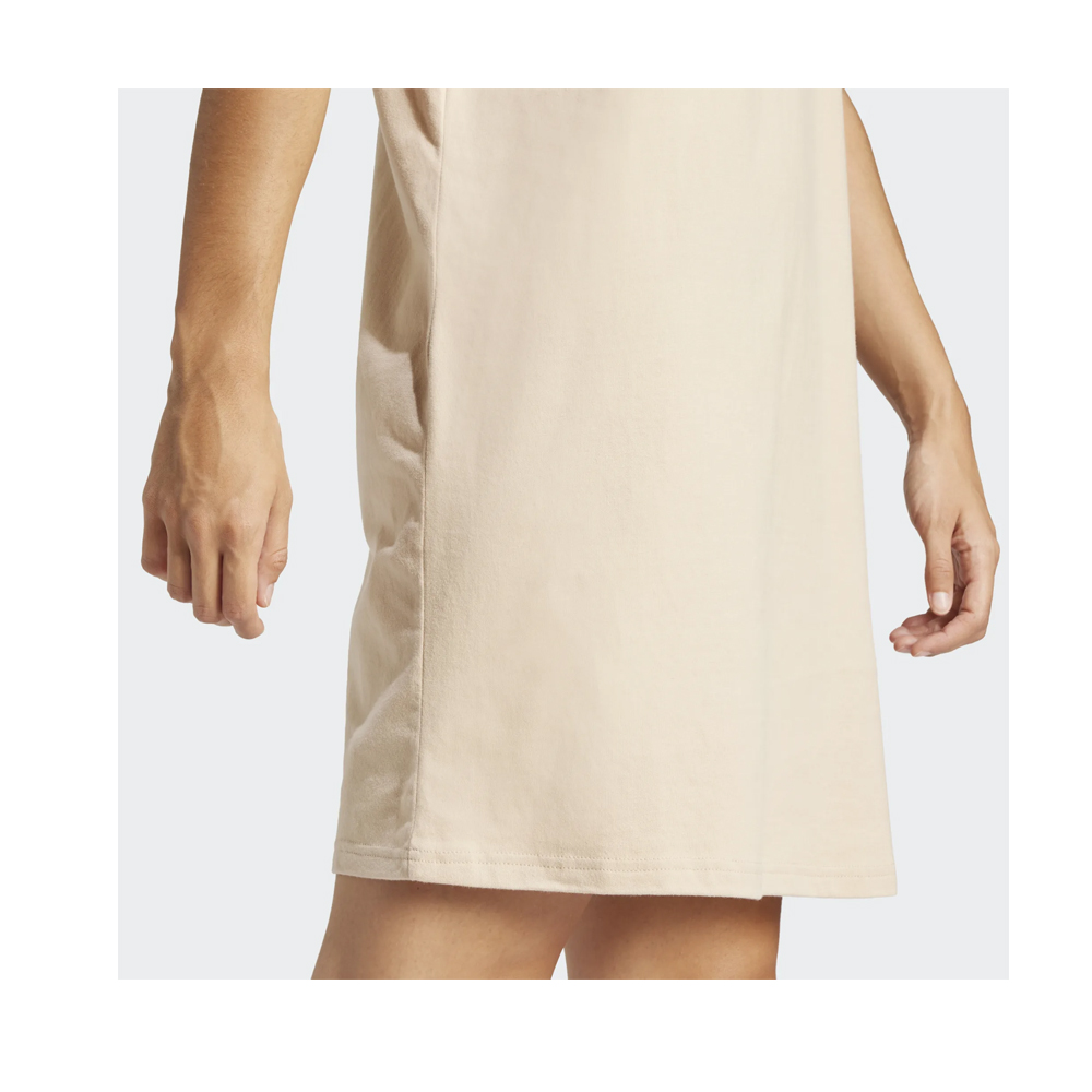 ADIDAS Essentials 3-Stripes Single Jersey Boyfriend Tee Dress Γυναικείο Μπλουζοφόρεμα - 5