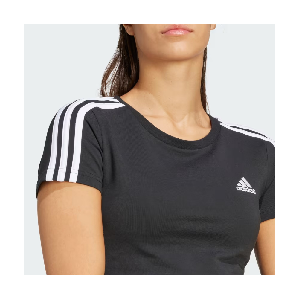 ADIDAS Essentials 3-Stripes Baby Tee Γυναικείο Cropped T-Shirt - 4