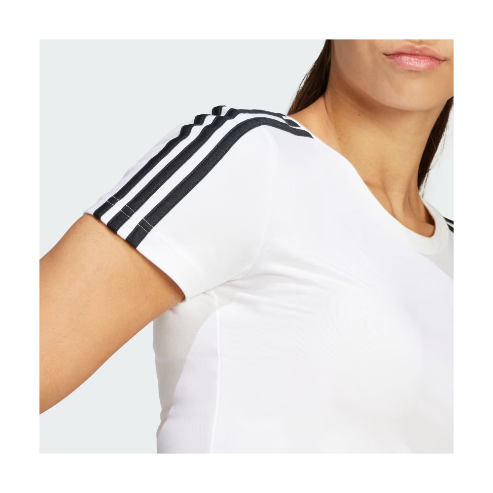 ADIDAS Essentials 3-Stripes Baby Tee Γυναικείο Cropped T-Shirt - 5