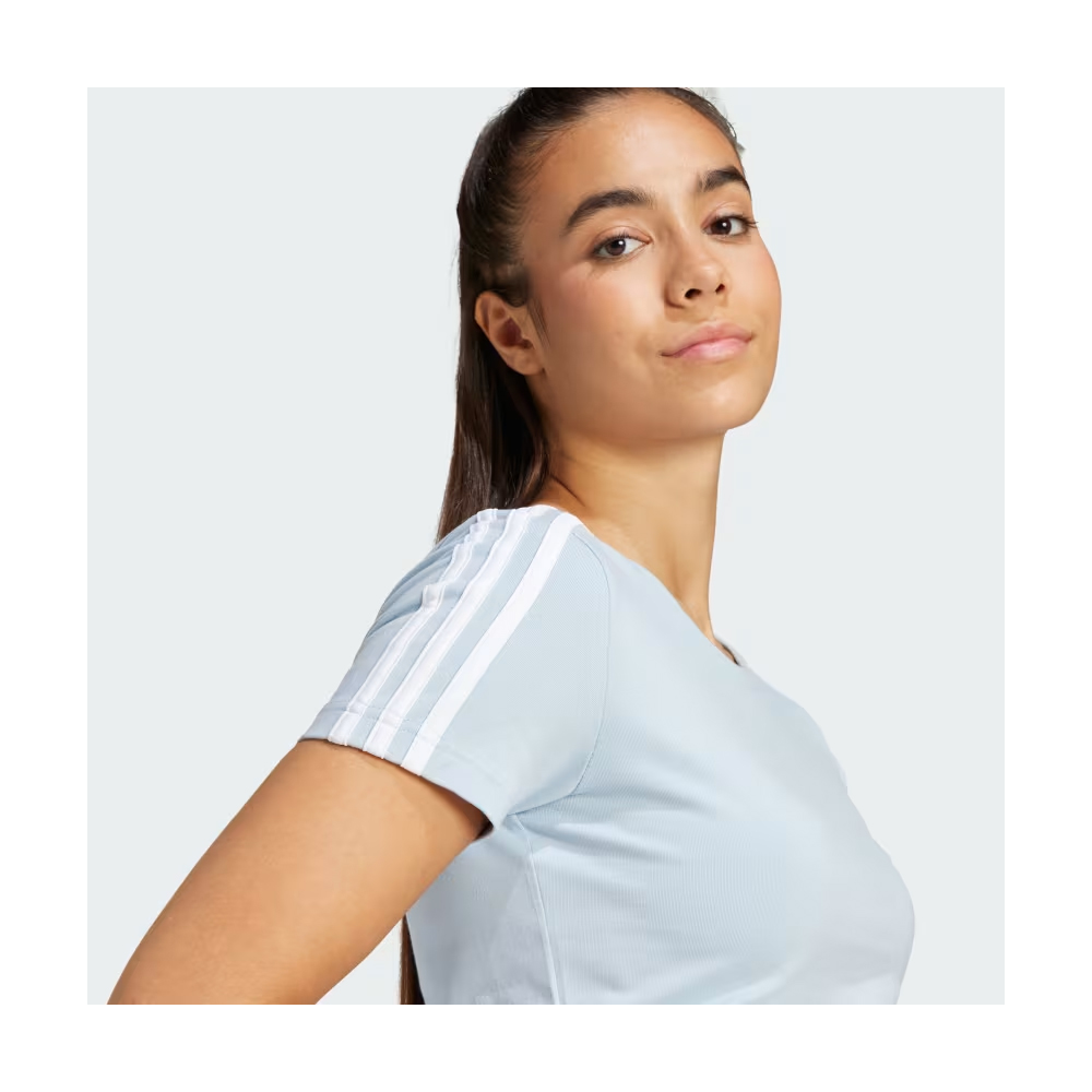 ADIDAS Essentials 3-Stripes Tee Γυναικείο Cropped T-Shirt - 5