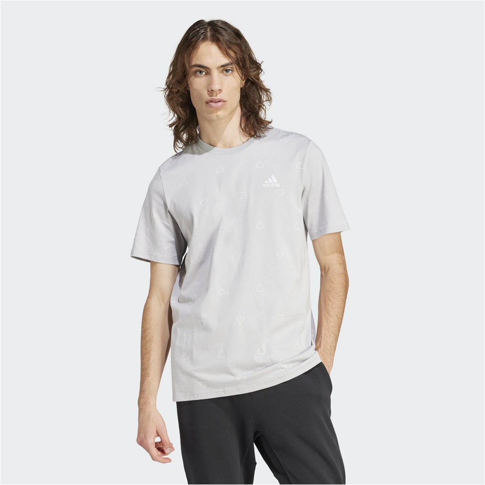 ADIDAS M Monogram Tee Single Jersey Ανδρικό T-Shirt - 1