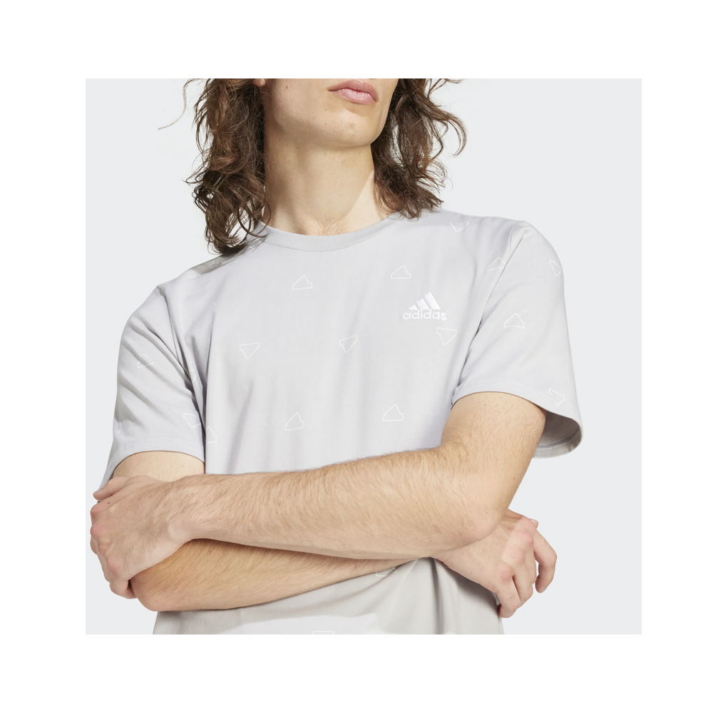 ADIDAS M Monogram Tee Single Jersey Ανδρικό T-Shirt - 4