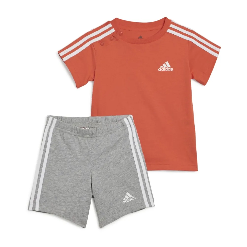 ADIDAS Essentials 3-Stripes Sport Set Βρεφικό - Παιδικό Σετ - Πορτοκαλί