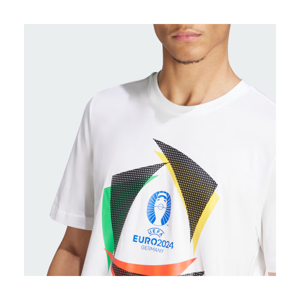 ADIDAS Uefa Euro24 Official Emblem Ball Tee Ανδρική Κοντομάνικη Μπλούζα - 4