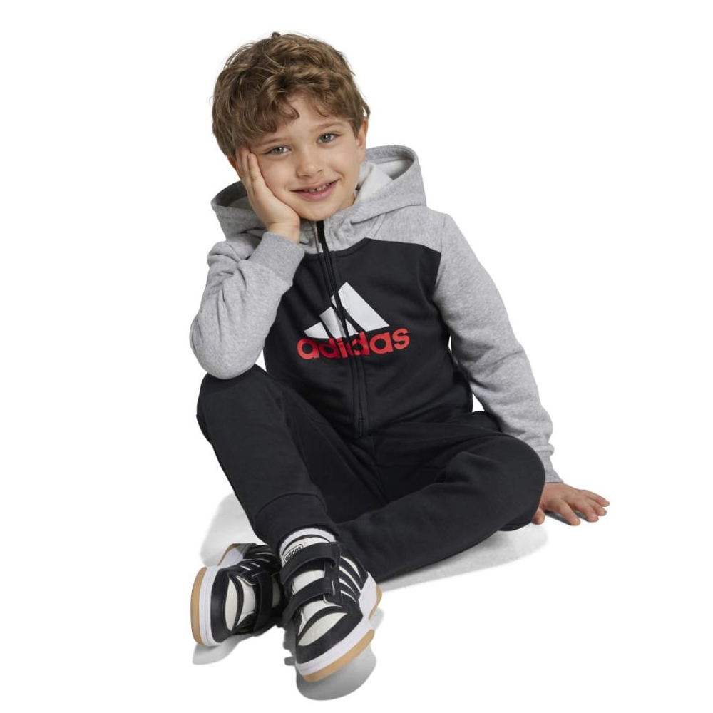 ADIDAS Big Logo Fleece Kids Tracksuit Παιδικό Σετ Φόρμα - Ζακέτα - 5