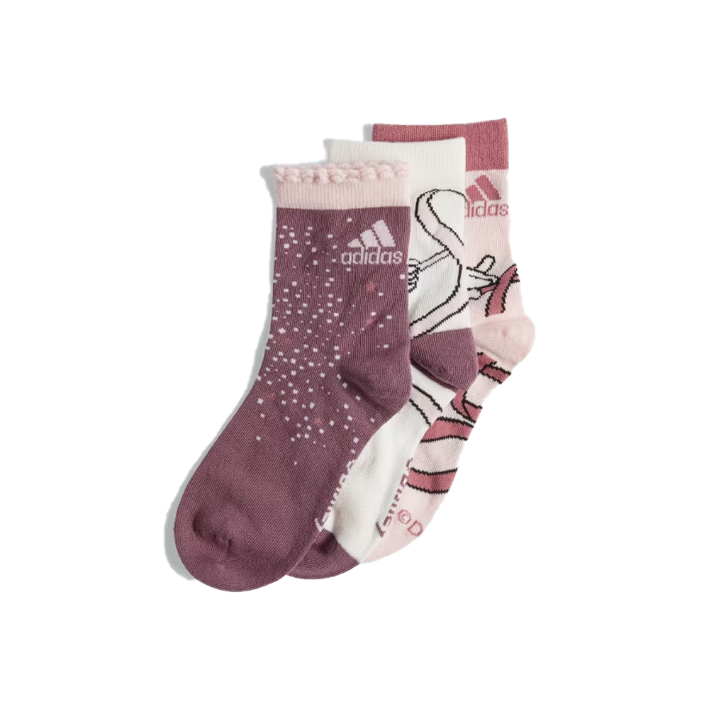 ADIDAS Disney Minnie Mouse 3 pairs Socks Παιδικές Κάλτσες 3 ζεύγη - Ροζ