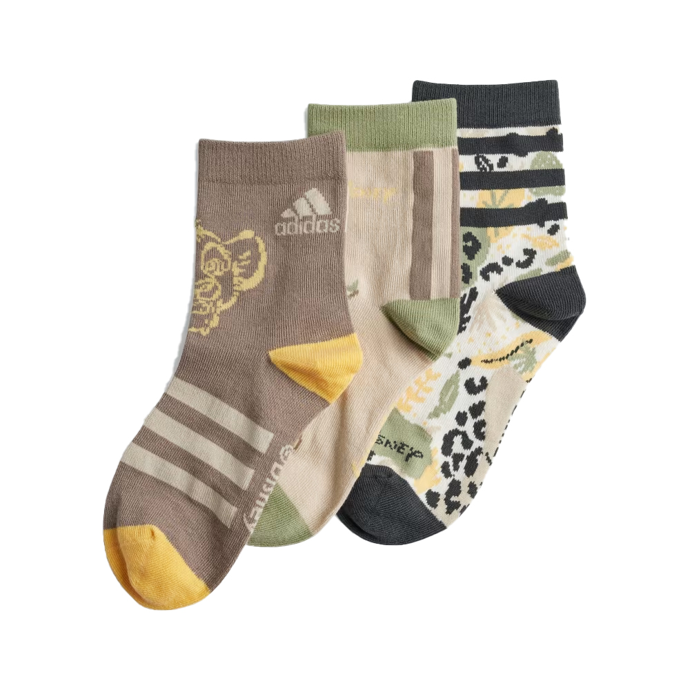 ADIDAS Disney Lion King 3 Pairs Per Pack Sock Παιδικές Κάλτσες 3 ζεύγη - Multi