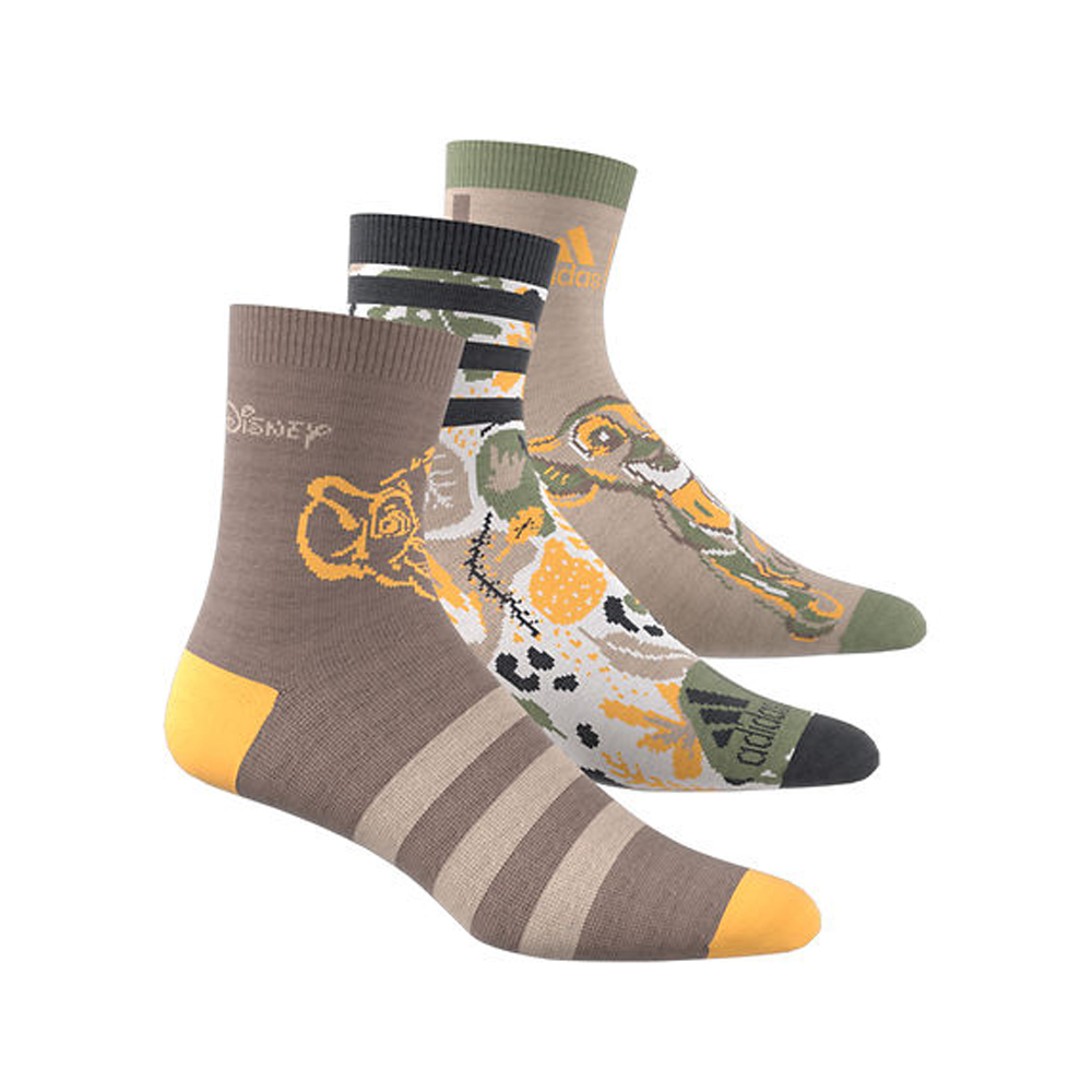 ADIDAS Disney Lion King 3 Pairs Per Pack Sock Παιδικές Κάλτσες 3 ζεύγη - 3