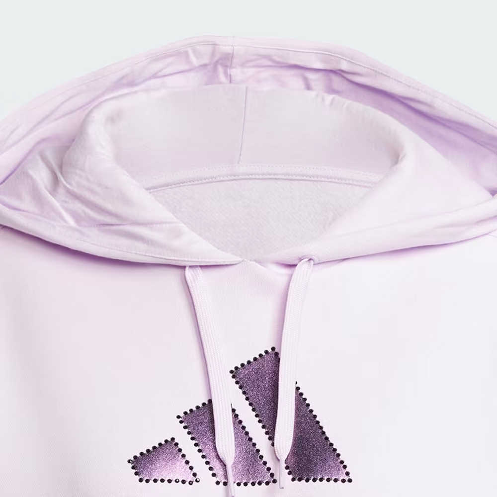 ADIDAS Holiday Graphic 3-Stripes Oversized Hoodie Γυναικείο Φούτερ - 4