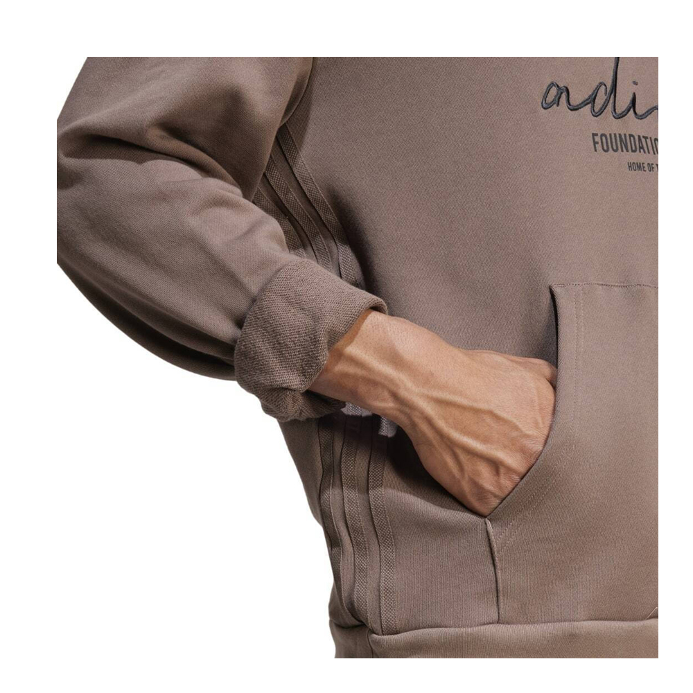 ADIDAS Brand Love French Terry Hoodie Ανδρικό Φούτερ με κουκούλα  - 4